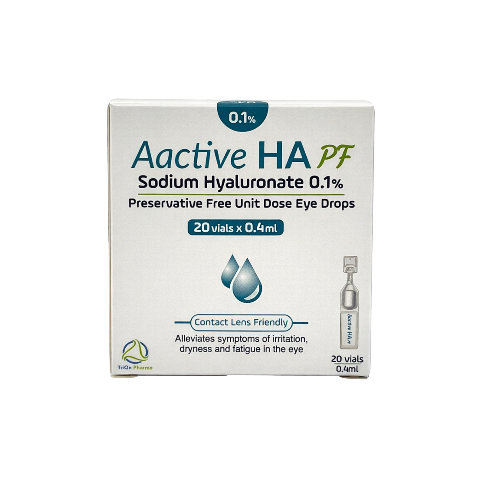 Aactive HA PF 0.1% Preservative-Free Unit Dose Eye Drops