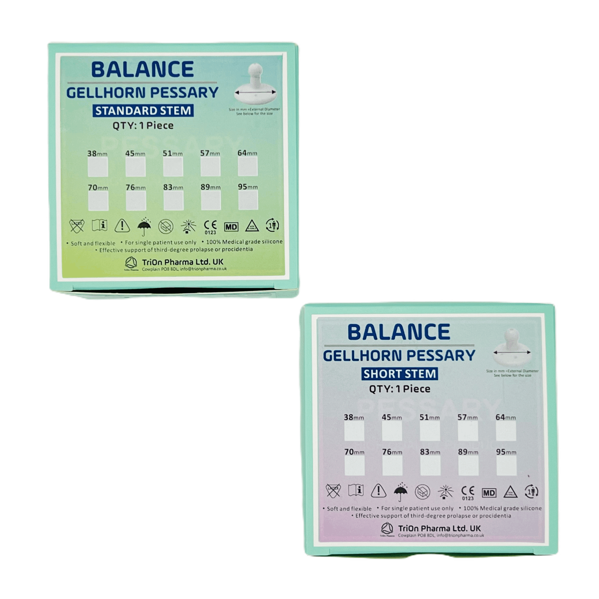 Balance Gellhorn Pessary Short and Standard Stem