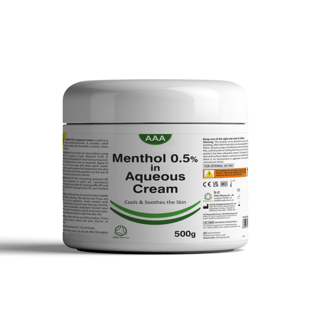 AAA Menthol 0.5% Aqueous Cream
